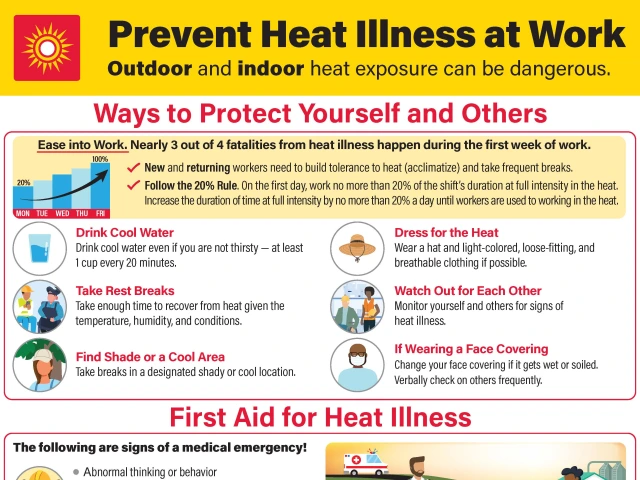 OSHA Provided Flier For Preventing Heat Illness
